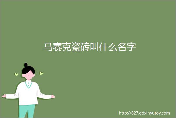 马赛克瓷砖叫什么名字